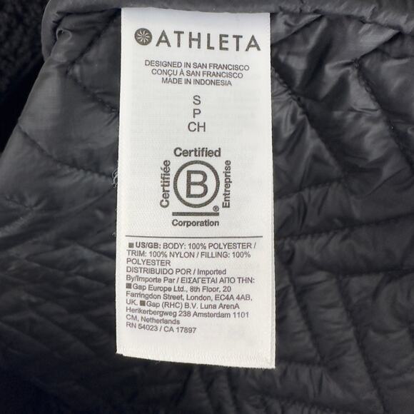 Athleta Cozy Sherpa‎ Snap black sweatshirt - Picture 9 of 9